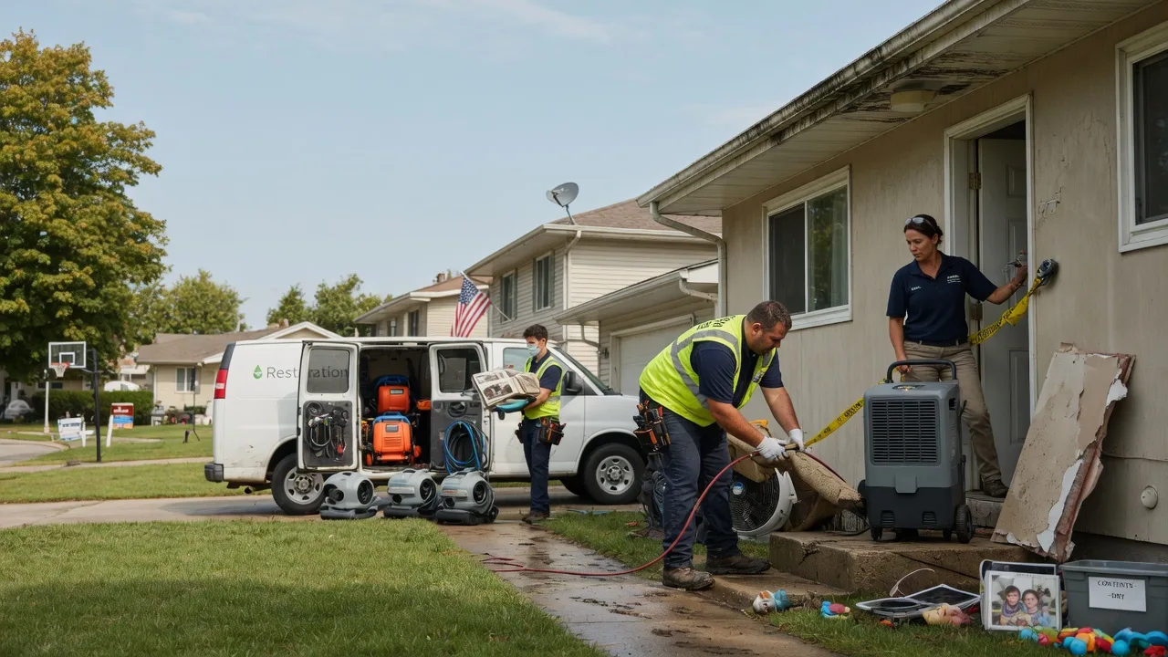 Water Damage Restoration in Flat Rock, IL near me
